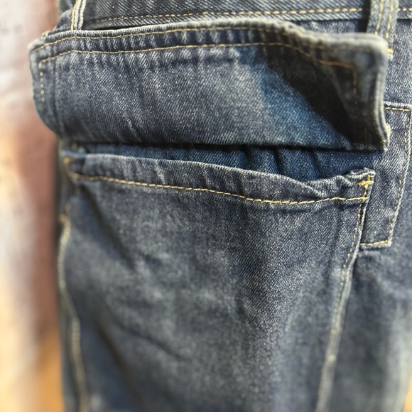 Denim Mini Skirt with Side Pockets - Picture 5 of 7